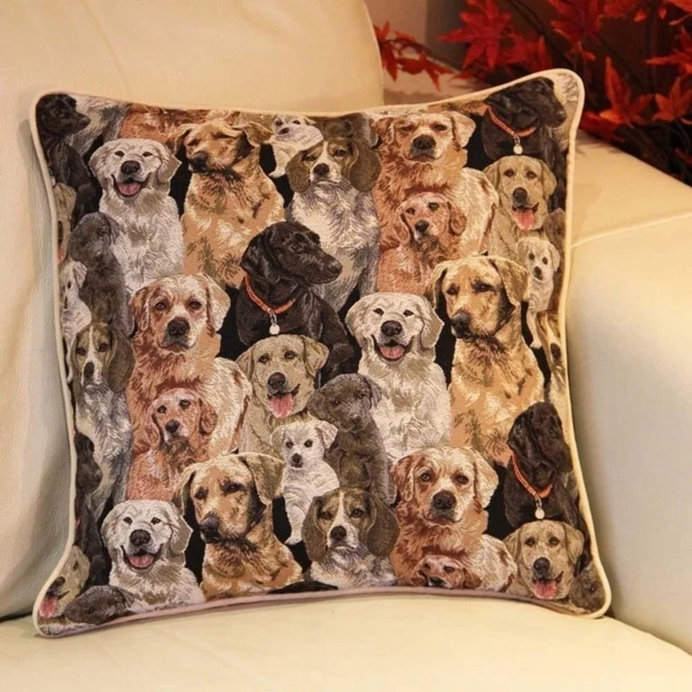 Set of 2-Signare Tapestry Double Sided Labrador Design Pillow Covers 18